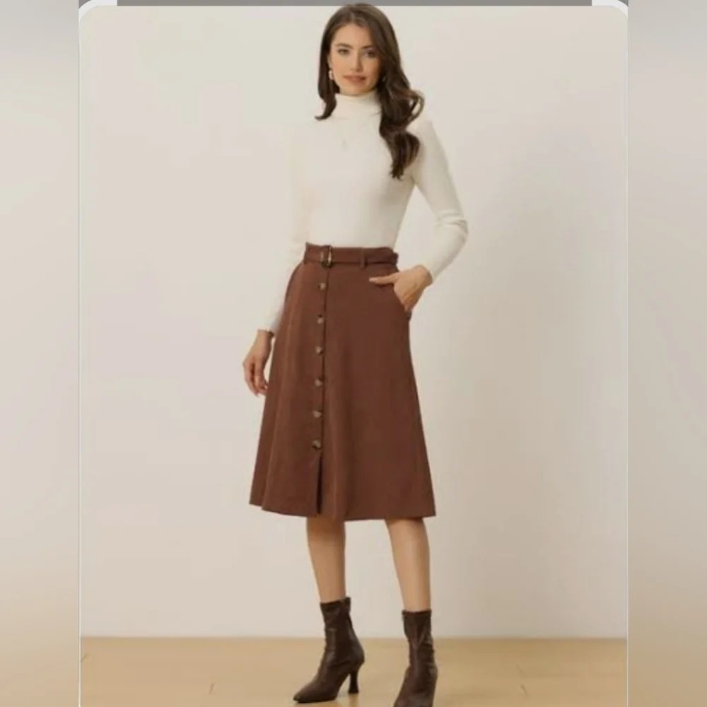 Allegra Brown Button-Up Cape